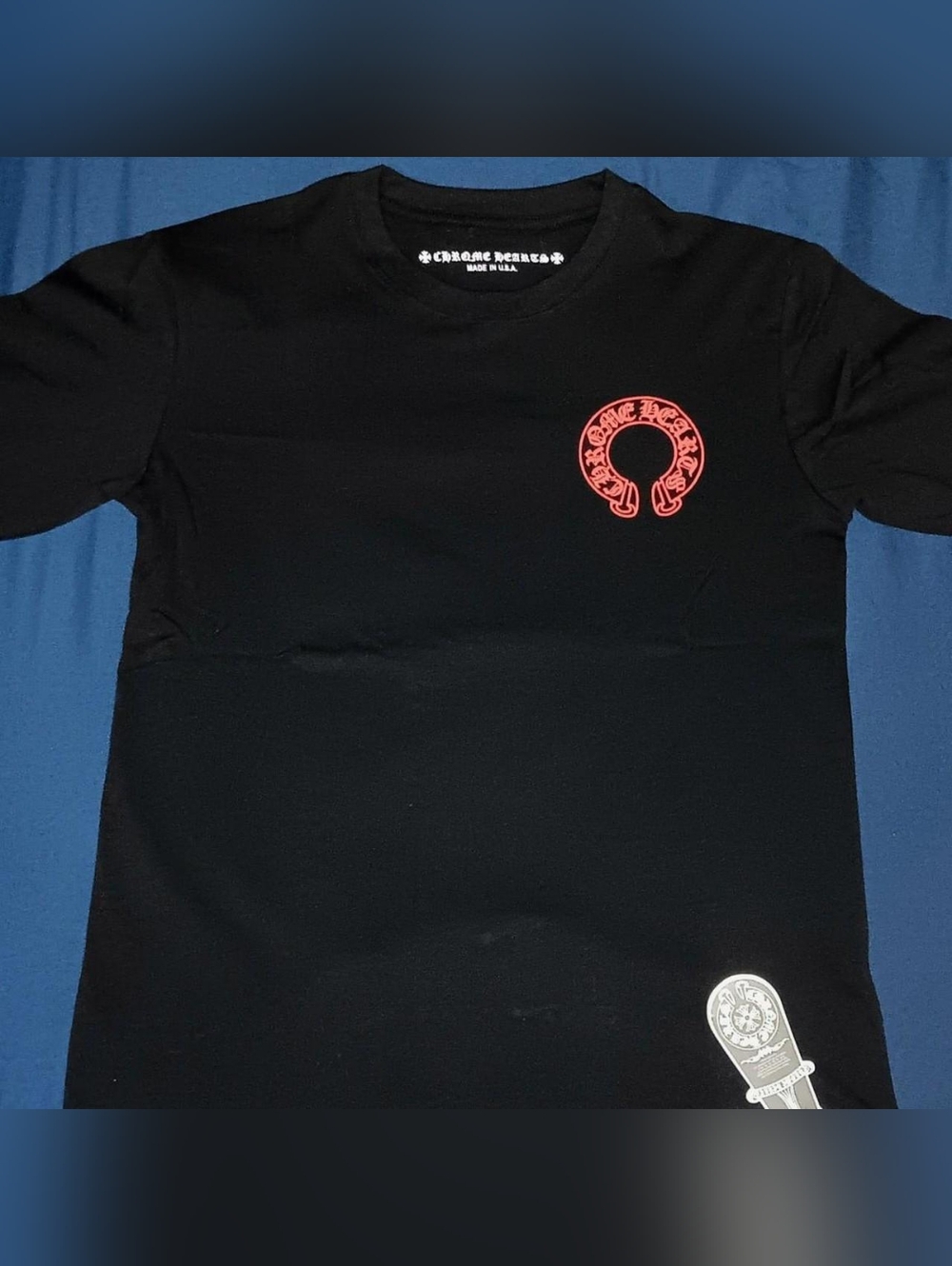 (XL) Chrome Hearts Multi-Cross Black with White & Red Graphic Print Long Sleeve - Picture 5 of 7